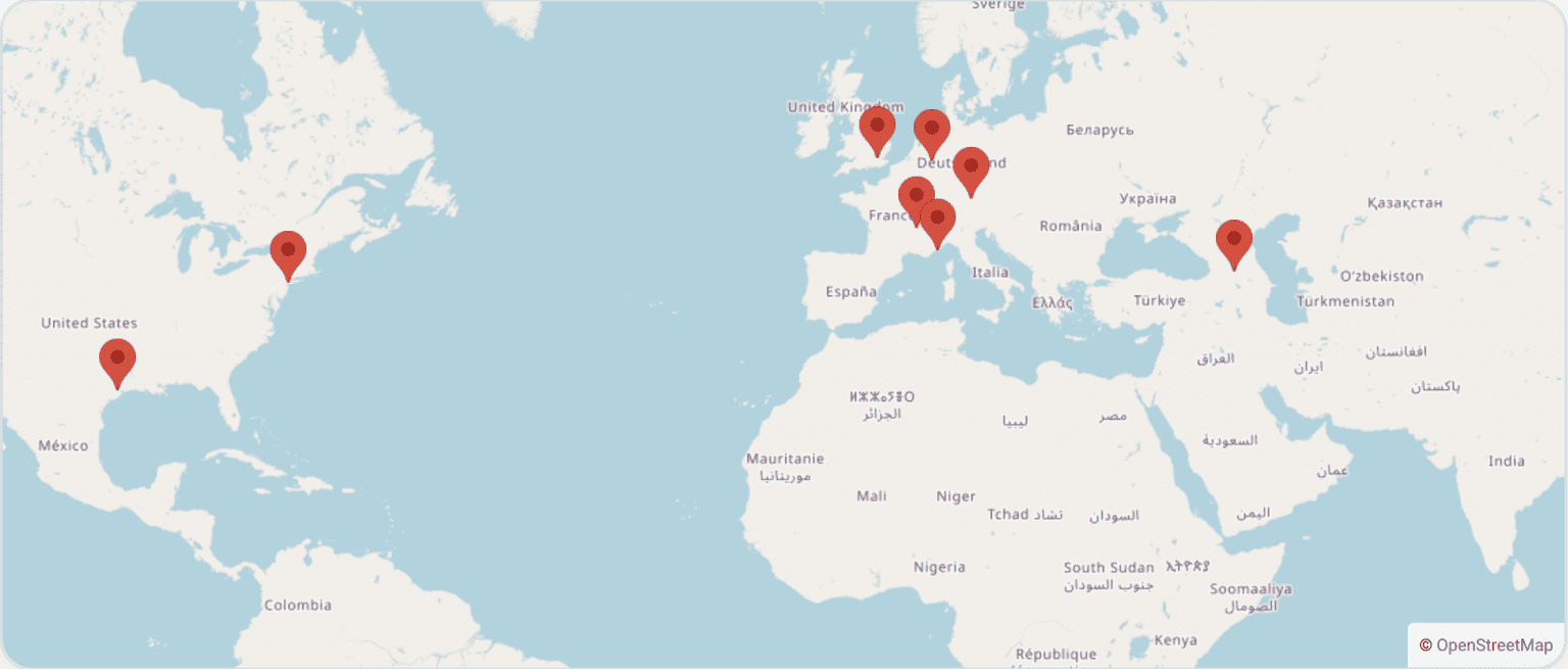 Our Sales and business development locations offices